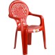 Sturdy Plastic Children's Chair with Hippo Design