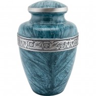 Urns for Ashes Adult Large Cremation Urns Funeral Memorial with Blue Milano