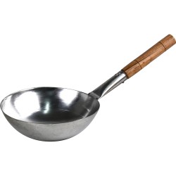 MS Stir Fry Wok With Wooden Handle 26CM