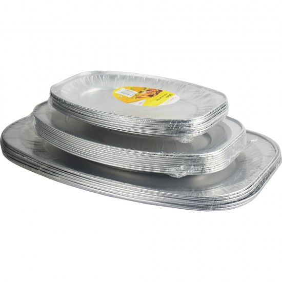 Heavy Duty Aluminium Oval Foil Platter 14