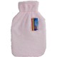 Faux Fur Cover Hot Water Bottle 2L Pink image