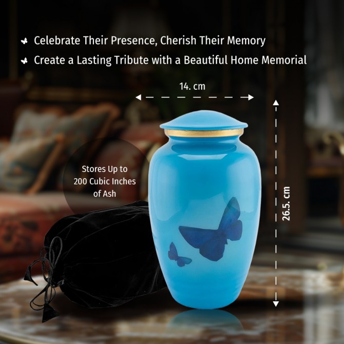 Butterlfy Urns for Ashes Adult Large Cremation Urns Funeral Memorial ADULT URNS image