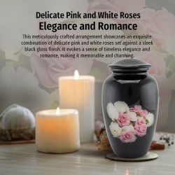 Urns for Ashes Adult Large Cremation Urns Funeral Memorial Classic Pink Rose