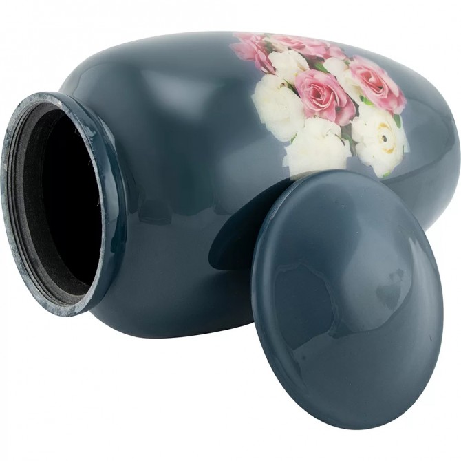 Urns for Ashes Adult Large Cremation Urns Funeral Memorial with Pink Rose ADULT URNS image