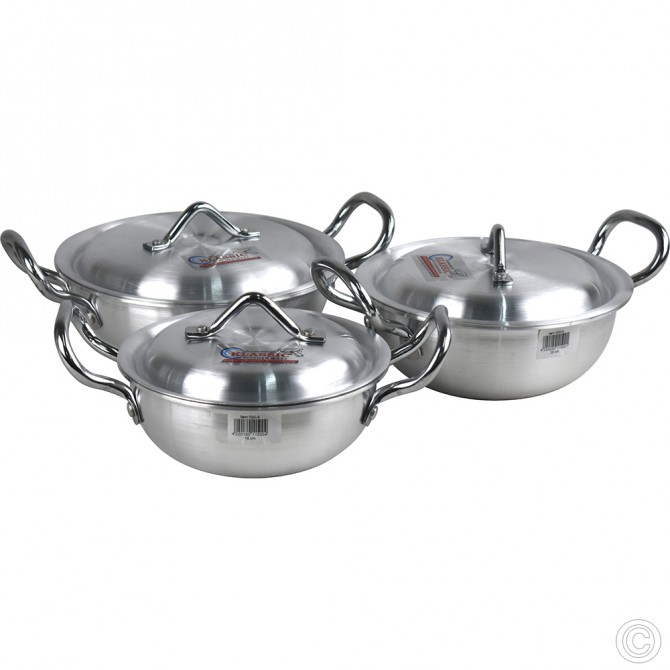 Klassic Aluminium Round Karahi 18, 20, 22 cm image