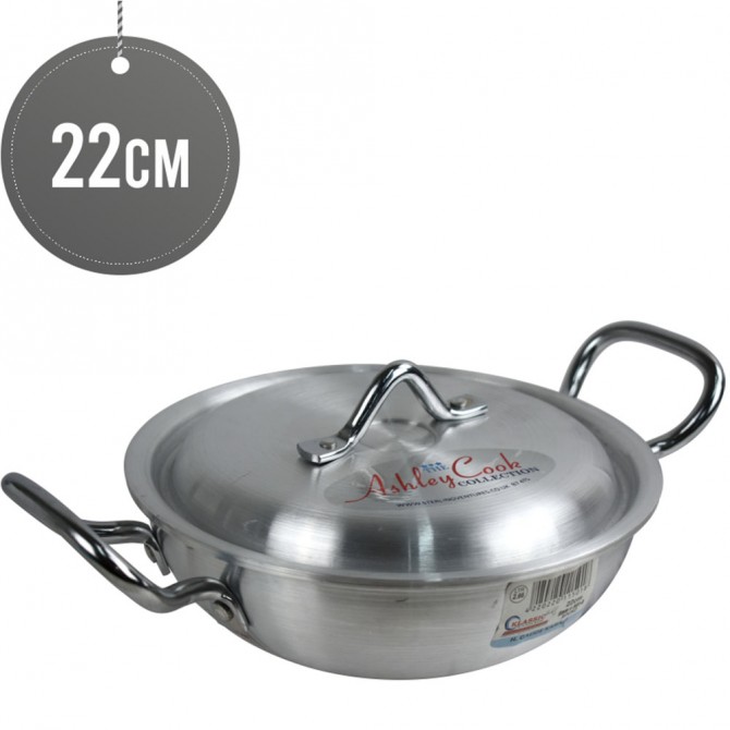 Klassic Aluminium Round Wok Karahi 22cm image