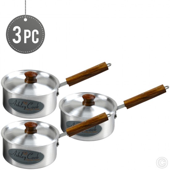 Klassic Aluminium Saucepan With Lid 16,18,20 cm ALUMINIUM COOKWARE image