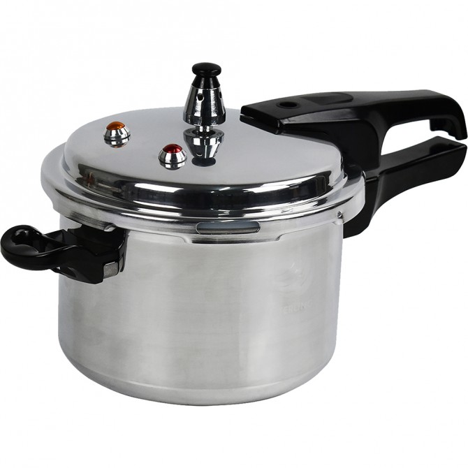 STERLING Aluminium Pressure Cooker 3L With Induction ALUMINIUM COOKWARE image