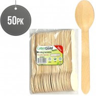 Biodegradable Wooden Spoons 50 pack