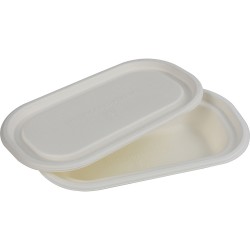 Eco-Bio Bagasse Round Food Container 500ml 12 Pack