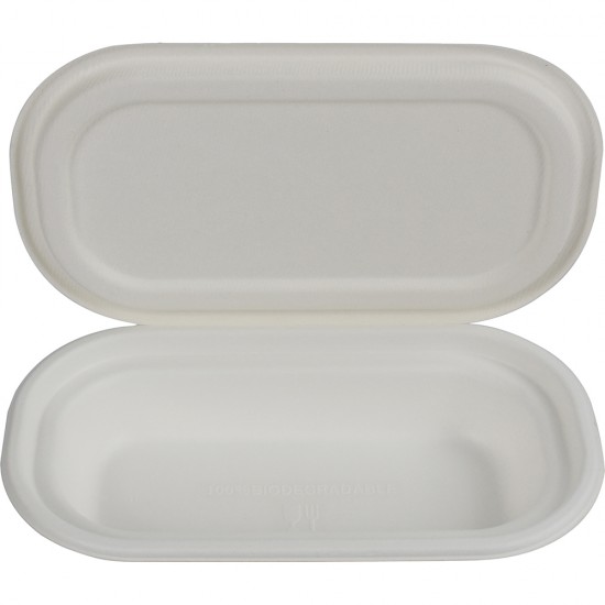 Eco-Bio Bagasse Round Food Container 500ml 12 Pack image