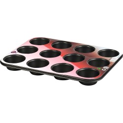 Non Stick Baking Muffin Tray 12 Cups Medium 35 x 26.5 x 3cm