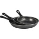 Non Stick Carbon Steel Fry Pan Set 3pc 20-26-30cm image