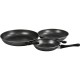 Non Stick Carbon Steel Fry Pan Set 3pc 20-26-30cm image