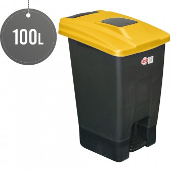 Wheelie Bin Yellow 100L