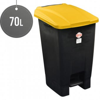 Wheelie Bin Yellow 70L