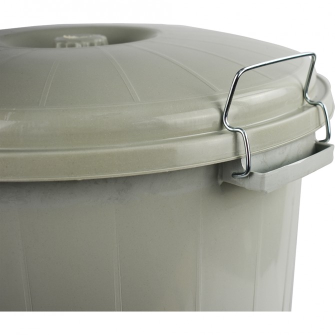 Plastic Lock Bin Grey 35L image