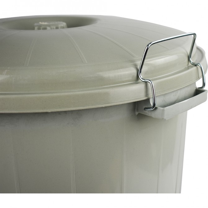 Plastic Lock Bin Grey 50L BINS & BUCKETS image