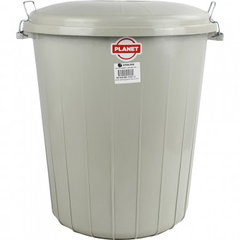 Plastic Lock Bin Grey 50L