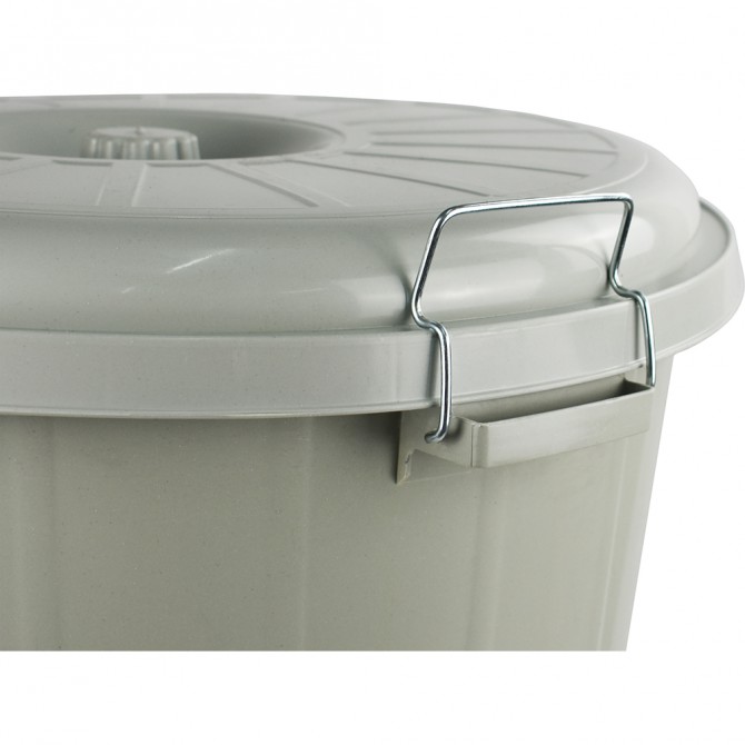 Plastic Lock Bin Grey 90L BINS & BUCKETS image