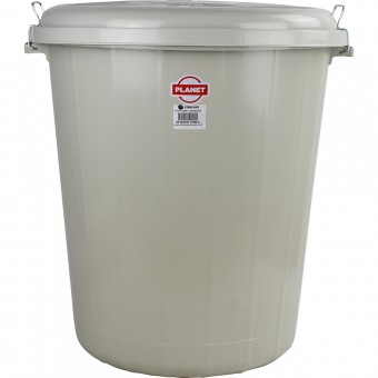 Plastic Lock Bin Grey 90L