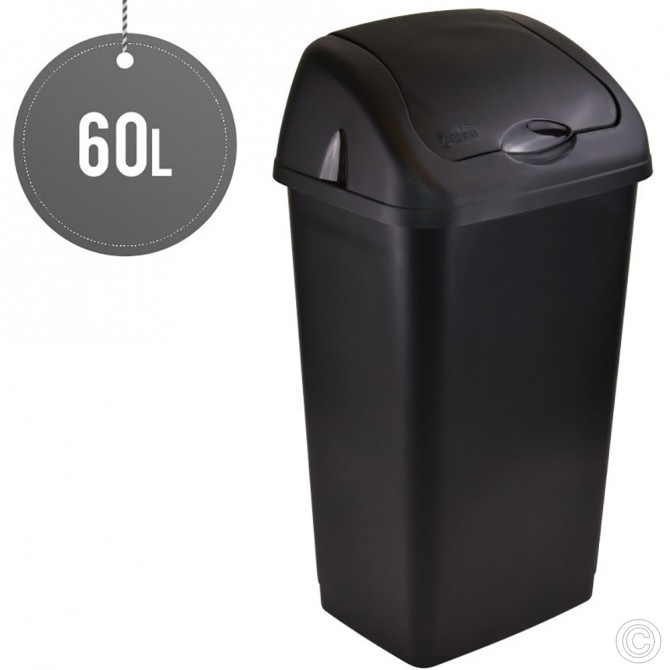 Plastic Swing Bin 60L for Home & Kitchen Rubbish BINS & BUCKETS image