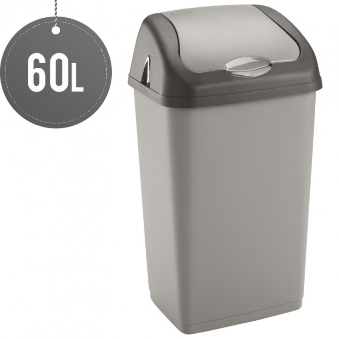 Plastic Swing Bin 60L for Home & Kitchen Rubbish BINS & BUCKETS image