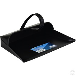 Black Galvanised Metal Dustpan