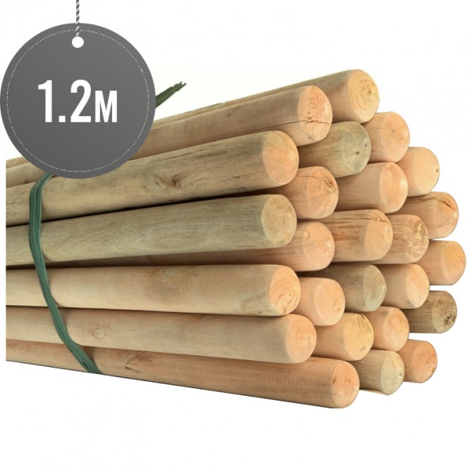 STD Thick Wooden Mop Stick 120 x 2.85cm image