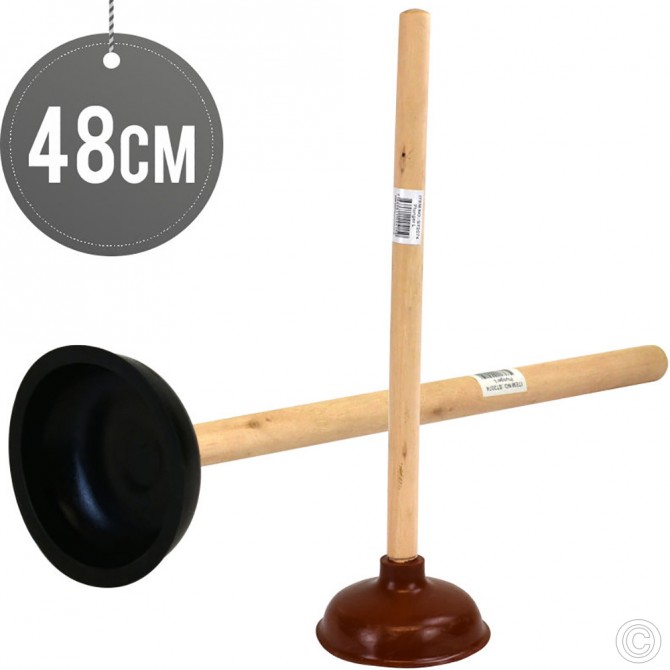 Rubber Toilet Plunger Unblocker Large 47cm image