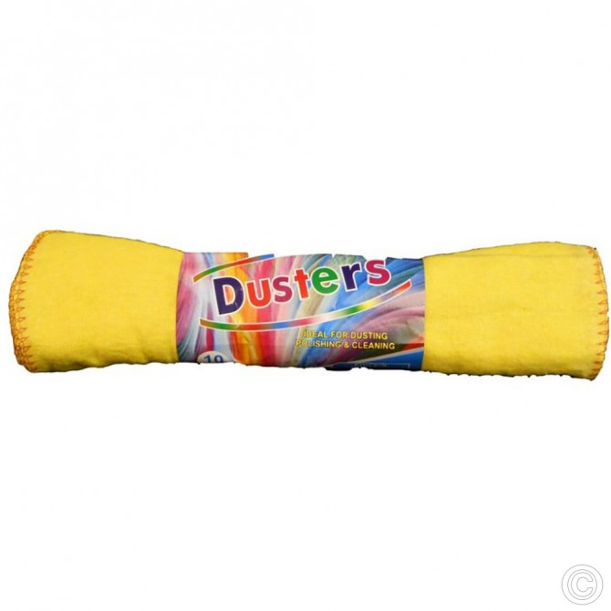 Yellow Dusting Cloth 10pack CLEANING PRODUCTS image