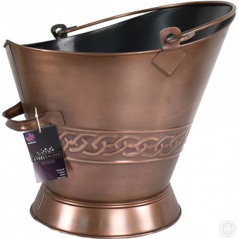 Copper Coal Hod Bucket 37cm