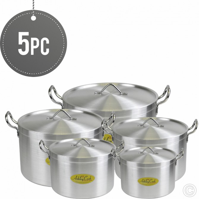 Klassic King Casserole Set 10Pcs 28,30,32,36,40cm ALUMINIUM COOKWARE, COOKWARE image