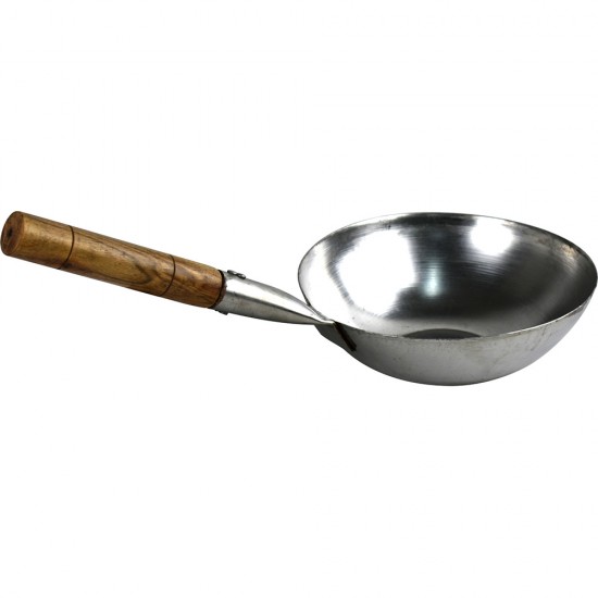 MS Stir Fry Wok With Wooden Handle 26CM image