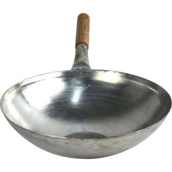 MS Stir Fry Wok With Wooden Handle 36CM