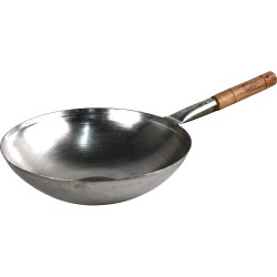 MS Stir Fry Wok With Wooden Handle 36CM