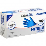 Disposable Nitrile Gloves 100 Pack Large Blue