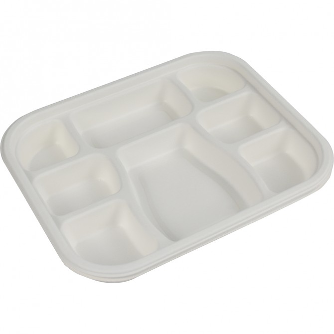 Eco-Bio Bagasse 8CP Tray 25 Pack image