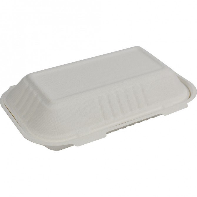 Eco-Bio Bagasse Clamshell 10