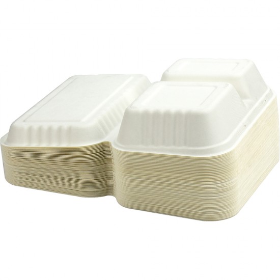 Eco-Bio Bagasse Clamshell 10