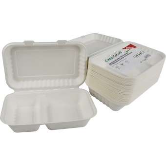 Eco-Bio Bagasse Clamshell 10