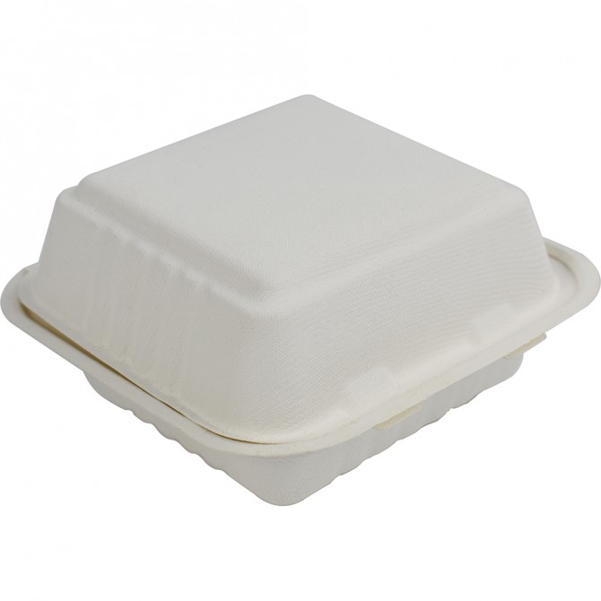 Eco-Bio Bagasse Clamshell 6