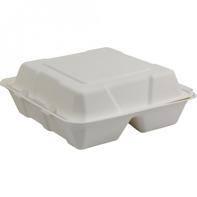 Eco-Bio Bagasse Clamshell 9