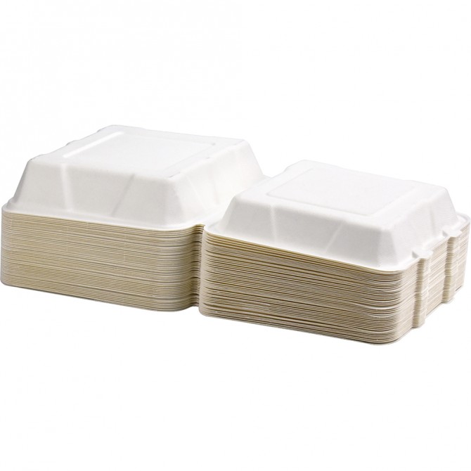 Eco-Bio Bagasse Clamshell 9