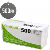 CaterGold 1ply White Napkins 30x30cm 500pk