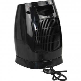 Electric Ceramic Fan Heater with 3 Settings 1500W Black