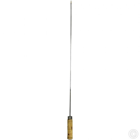 BBQ Skewer 24'' 6MM With Wood Handle BARBECUE image