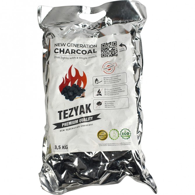 Premium Charcoal 3.5kg - Instant Single Match Lighting FIREPITS & BARBECUES image