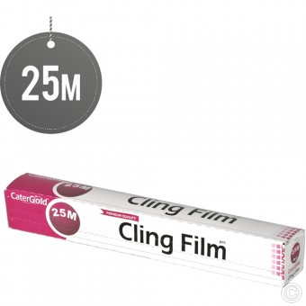 CaterGold Catering Cling Film Food Shrink Wrap 25M x 30cm