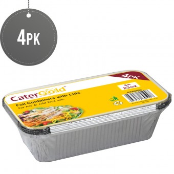 Foil container No 6A 4pk